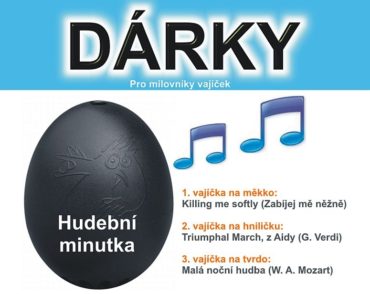 Kuchynské minútky, hudobné varič vajíčok s 3 melódiami BeepEgg Classic čierny