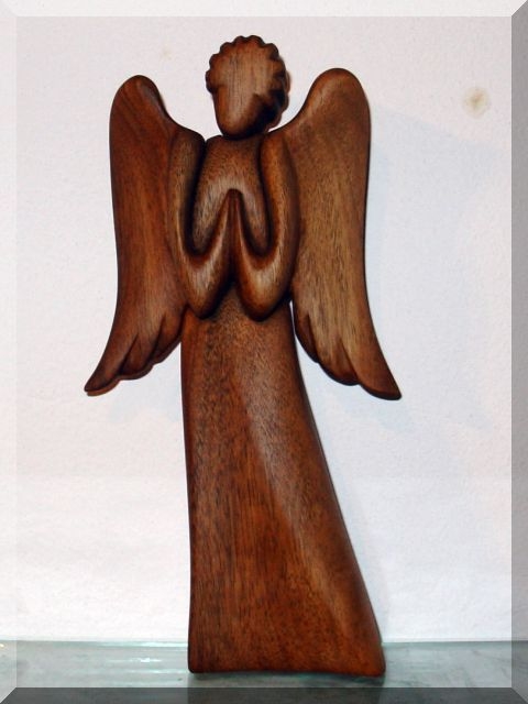 Anjelik I. 23 cm, drevené sošky | drevený anjel strážny