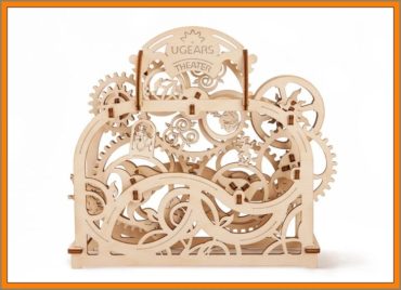 Divadlo mechanické puzzle, 3D stavebnice, drevená hračka