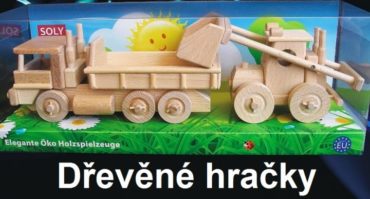 Drevený nákladiak a buldozér | drevené darčeky a hračky