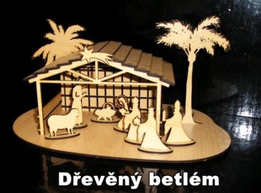 Drevený betlehem vianočný na vianoce