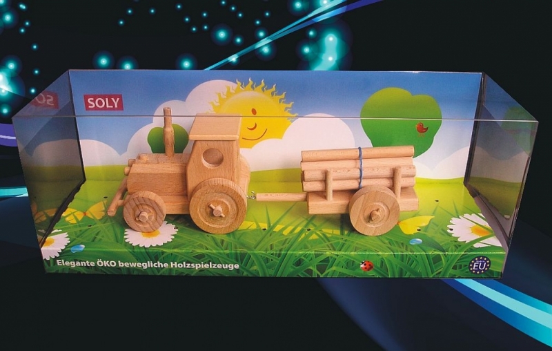 Detský traktor pre chlapcov na hranie | drevená hračka | drevený darček