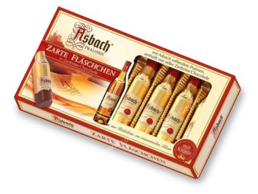 Nemecké pralinky Asbach fľaštičky s originál BRANDY | sladké darčeky pre ženy