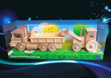 Nákladné auto a Traktor s radlicou | drevené hračky a darčeky