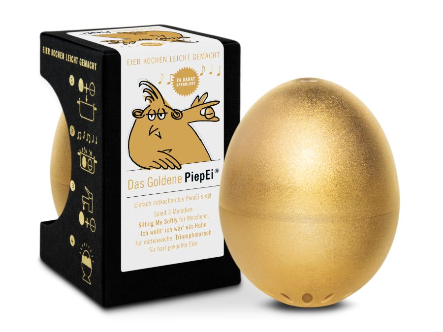 Zlaté vajcie BeepEgg GOLD 24 kar.,varič vajec | minútka pre varenie vajíčok