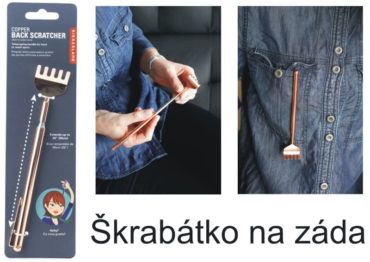 Škrabátko drbátko na chrbát - teleskopické, darček pre otca, otecka