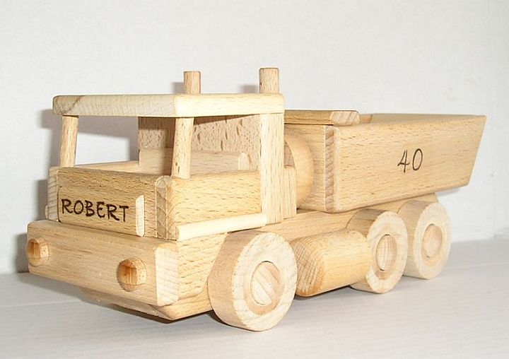 Nákladné autá Tatra a buldozér z dreva drevené hračky