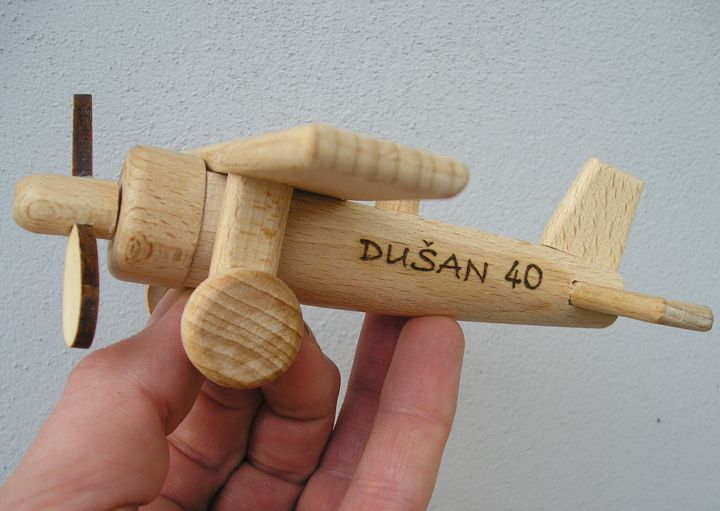 Drevené lietadlo hornoplošník | drevené hračky