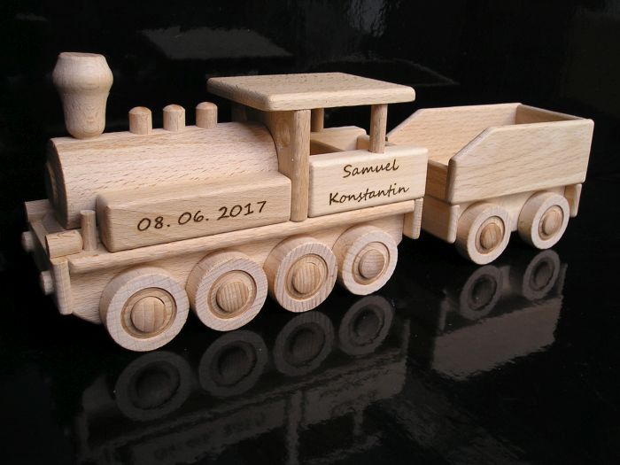 Drevené vláčiky | parná lokomotíva | drevené hračky pre chlapcov