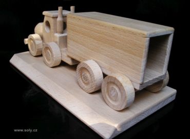 Truck TIR darčeky pre vodiča nákladiaku, drevený kamión