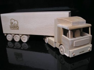 Víno, alkohol truck kamión | drevený darček pre vodiča kamiónu