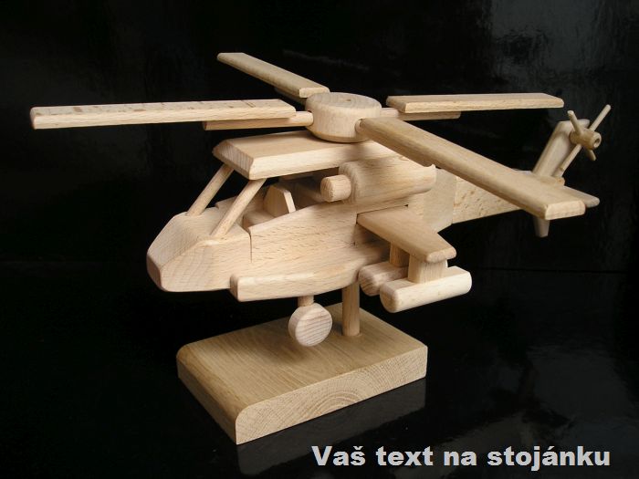 Vojenský vrtuľník, drevený darček | drevené darčeky a hračky