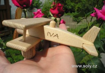 Malé lietadlo, drevené letadlo hračka