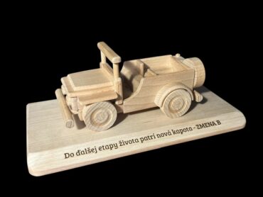 Jeep vojenské auto darčeky k narodeninám