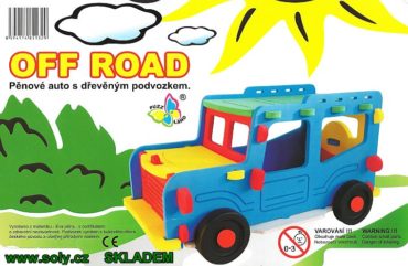 Obrovská stavebnica auto Jeep Offroad, veľká penová hračka