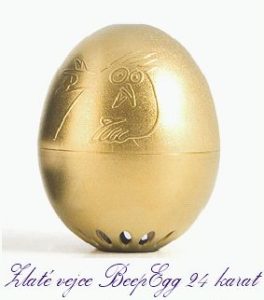 Zlaté vajcie BeepEgg GOLD 24 kar.,varič vajec | minútka pre varenie vajíčok