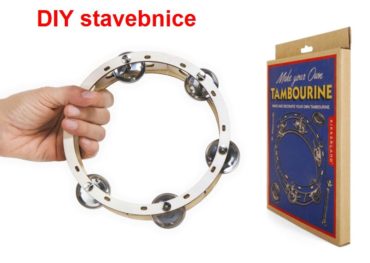 Tamburína DIY detská stavebnica, hudobné nástroje pre deti