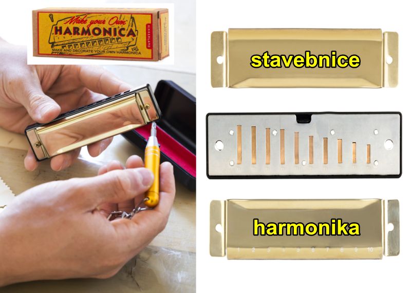 Fúkacia harmonika DIY stavebnice | detské hudobné nástroje