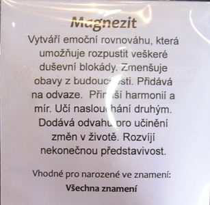 Drátované srdce pre šťastie minerálny kameň magnezit