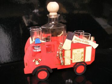 Darčeky fľaše na alkohol požiarnici