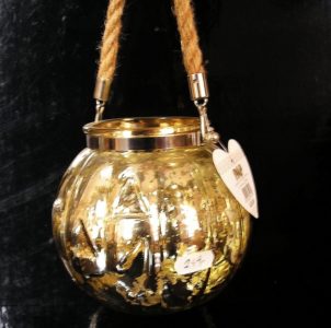 Zlatá lucerna, lampa, dekoračná nádoba Hallowen