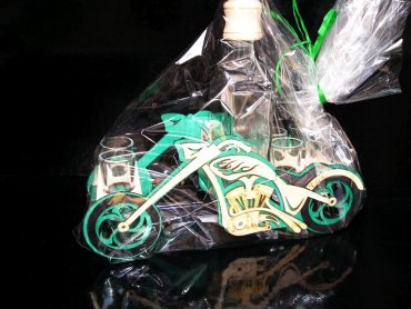 Motorka motorkár darček flaša