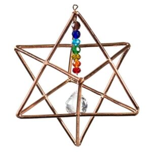 Merkaba s čakrovým kryštálom