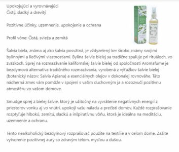biela šalvia