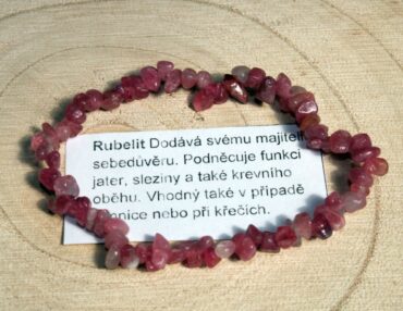 Rubelit náramok minerál