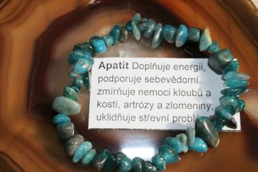 Náramok apatit minerál krištáľ