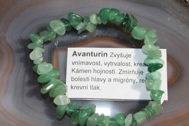 Náramok avanturín zelený minerál kryštáľ