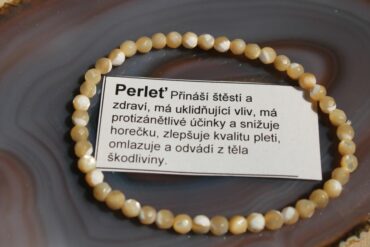 Perleť dámske náramky z minerálov a kameňov