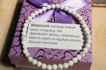 Magnezit 4mm dámske náramky z minerálov a kameňov