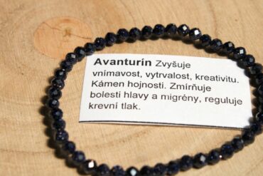 Avanurín modrý dámske náramky z minerálov a kameňov