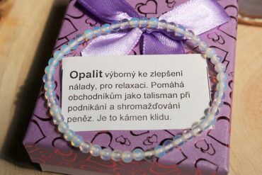 Opalit 4mm dámske náramky z minerálov a kameňov