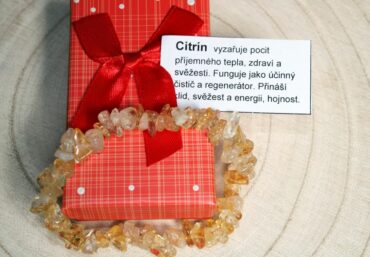 Citrinový náramok minerál
