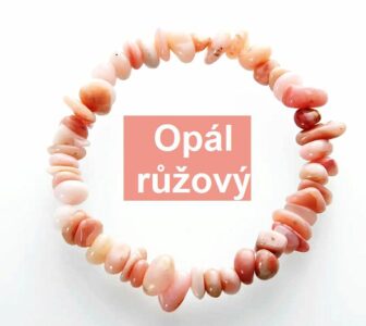 Opál ružový - náramok minerál význam