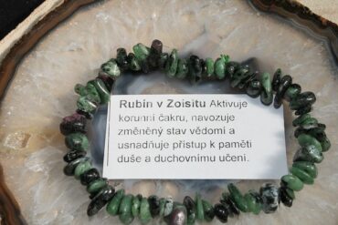 Náramok rubín zoisit krištal minerál