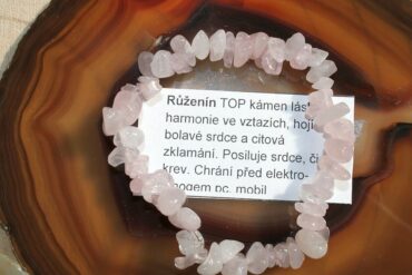 Náramok ruženín krištal minerál