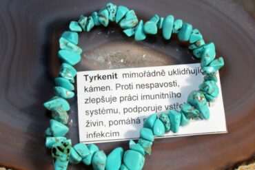 Náramok tyrkenit kryštal minerál