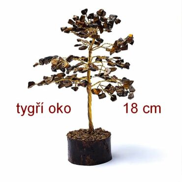 Stromček šťastia TIGRI OKO 18 cm
